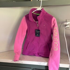 Nautica Kids' Fleece Jacket in Pink and Purple